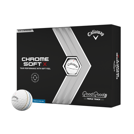 Limited Edition Chrome Soft X Triple Track 'Good Good' Golf Balls